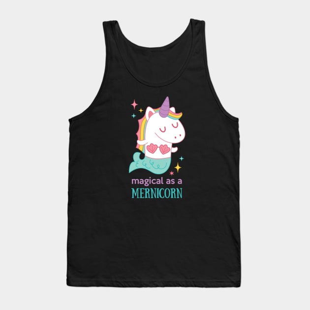 Magical Mernicorn Tank Top by BoredInc